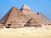 Picture of Egyptian pyramids.