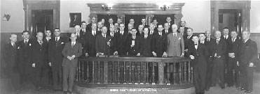 An old picture of Monroe County Legislators.
