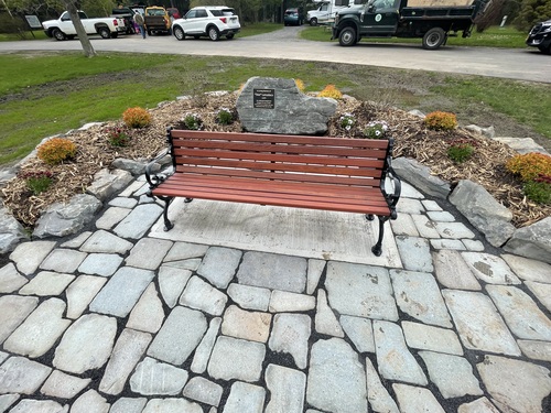 Photo of Plaque and Bench